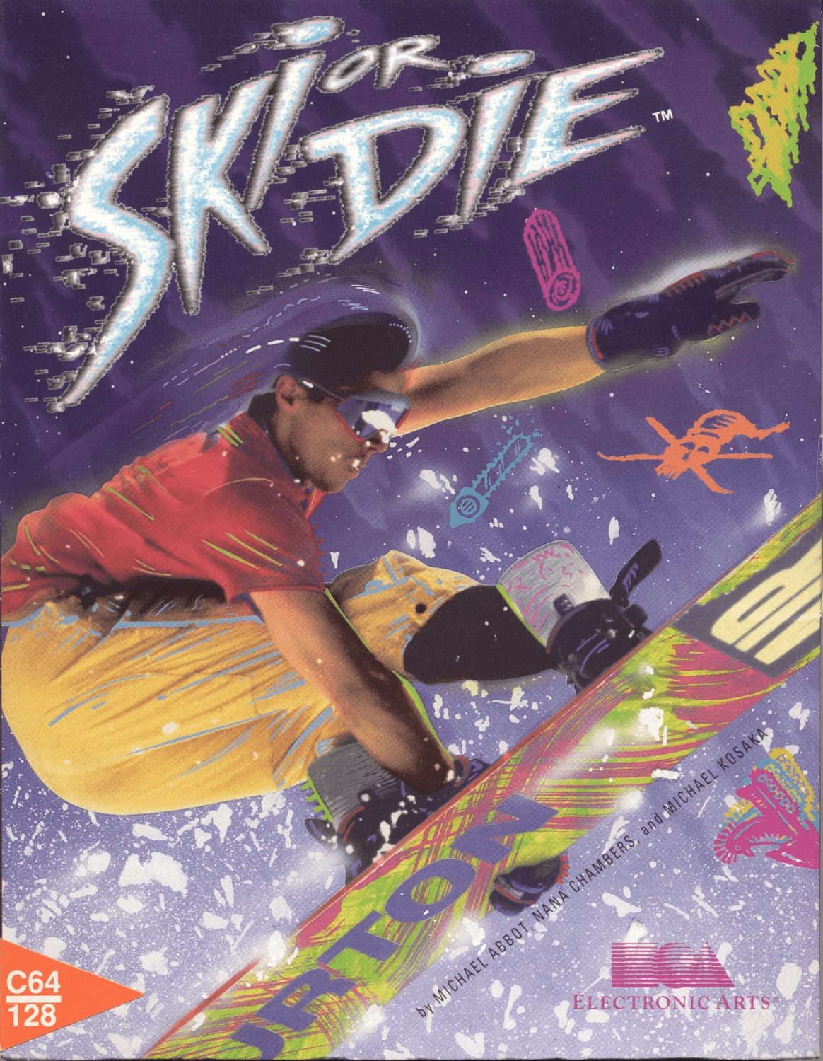 Ski Or Die box art for Commodore 64